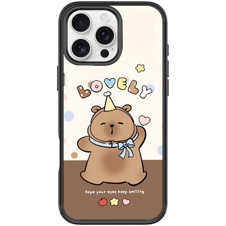 Custodia magnetica con motivo capibara per iPhone