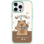 Custodia magnetica con motivo capibara per iPhone