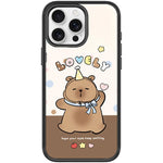 Custodia magnetica con motivo capibara per iPhone