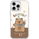 Custodia magnetica con motivo capibara per iPhone