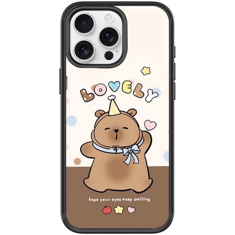 Custodia magnetica con motivo capibara per iPhone