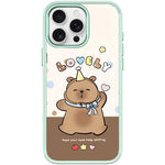 Custodia magnetica con motivo capibara per iPhone