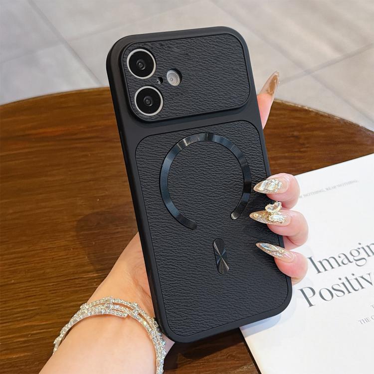 Custodia magnetica in ecopelle per iPhone 16 Pro Max