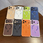 Custodia magnetica in ecopelle per iPhone 12 e 12 Pro