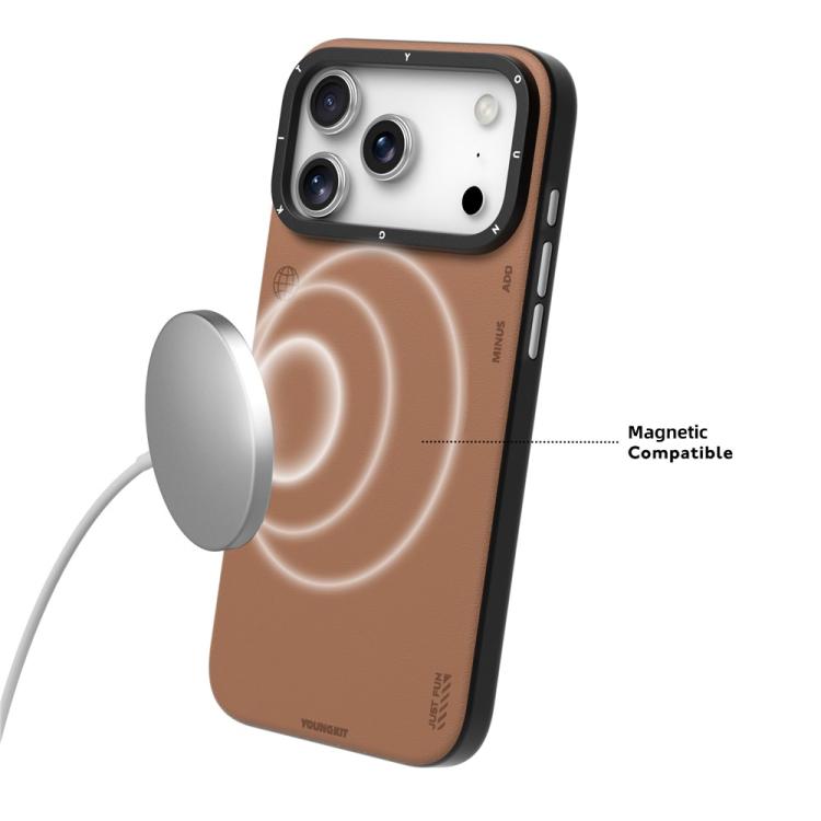 Custodia magnetica in pelle per iPhone 17 Pro e Pro Max