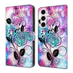 Custodia per telefono in ecopelle con effetto cristallo per Samsung Galaxy S22+