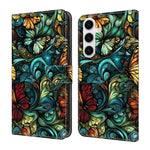 Custodia per telefono in ecopelle con effetto cristallo per Samsung Galaxy S22+
