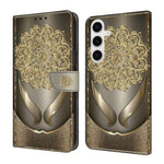 Custodia per telefono in ecopelle con effetto cristallo per Samsung Galaxy S22+