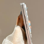 Custodia specchio argento con cinturino per Samsung Galaxy Z