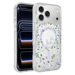Custodia magnetica glitter floreale per iPhone 18 Pro