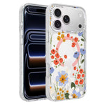 Custodia magnetica glitter floreale per iPhone 18 Pro