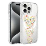 Custodia magnetica glitter floreale per iPhone 15 Pro Max