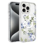 Custodia magnetica glitter floreale per iPhone 15 Pro Max
