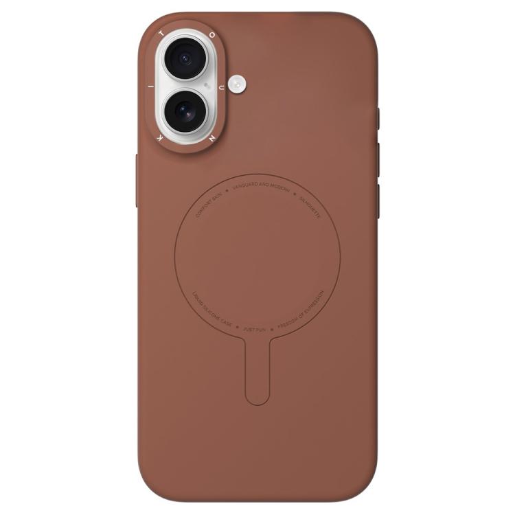 Custodia silicone liquido magnetica per iPhone 17