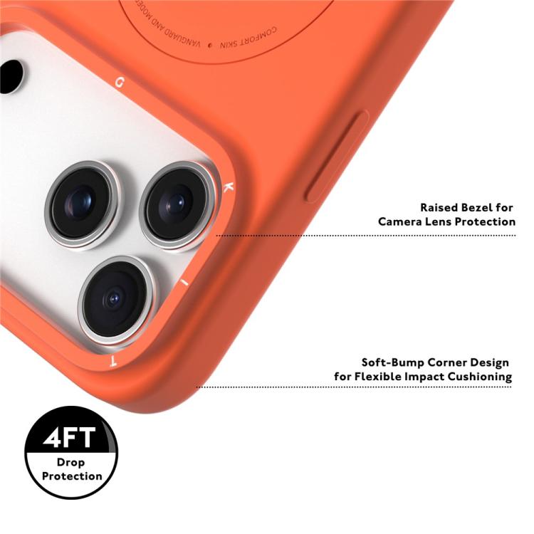 Custodia silicone liquido magnetica per iPhone 17