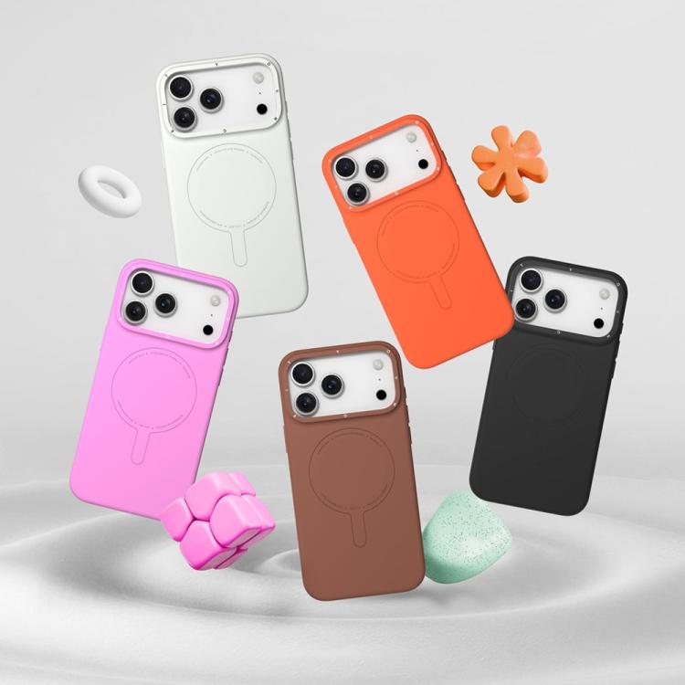 Custodia silicone liquido magnetica per iPhone 17