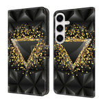 Custodia per telefono in ecopelle con effetto cristallo., For Samsung Galaxy S23+ 5G