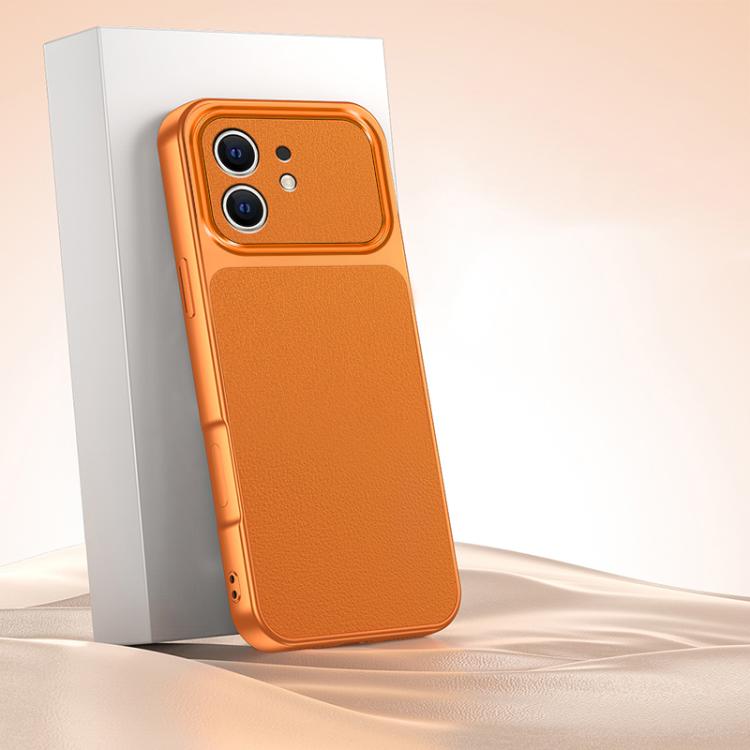 Custodia TPU effetto pelle di agnello per iPhone 11
