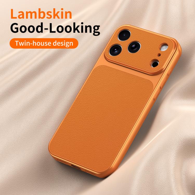 Custodia TPU effetto pelle di agnello per iPhone 11