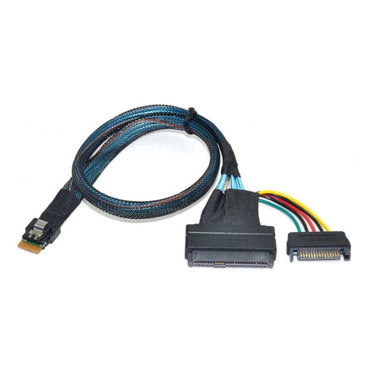 Cavo adattatore SFF-8654SlimSAS a SFF8639U.2 per SSD NVMe 0,7m