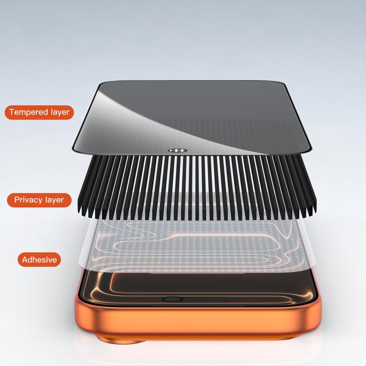 Pellicola vetro temperato privacy per iPhone 17 Pro Max