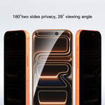 Pellicola vetro temperato privacy per iPhone 17 Pro Max