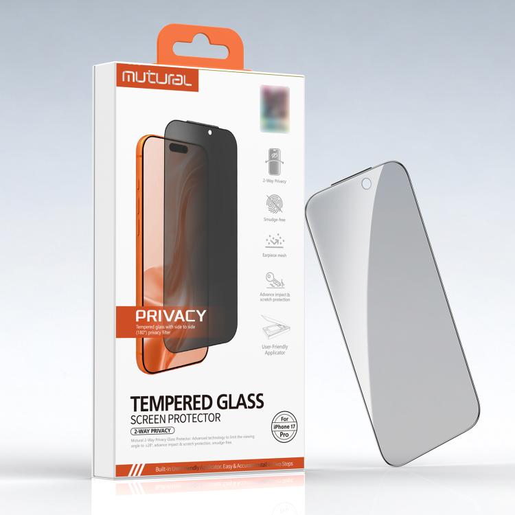 Pellicola vetro temperato privacy per iPhone 17 Pro Max