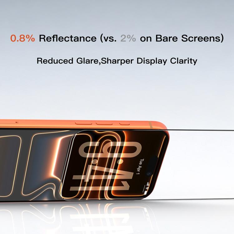 Pellicola vetro temperato antiriflesso per iPhone 17 Pro Max