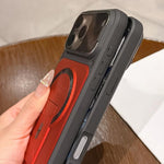 Cover magnetica in TPU con copriobiettivo per iPhone