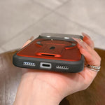 Cover magnetica in TPU con copriobiettivo per iPhone