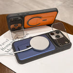 Cover magnetica in TPU con copriobiettivo per iPhone