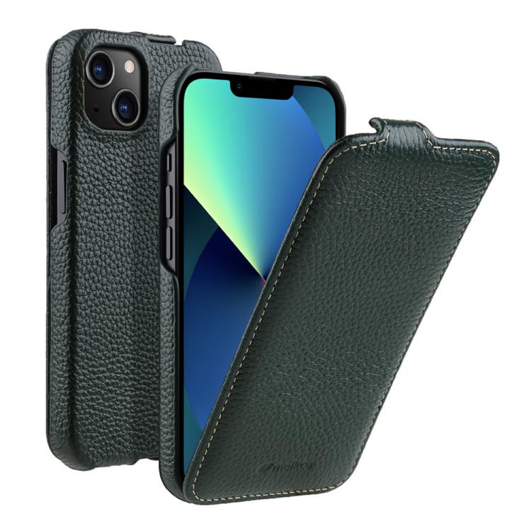 Custodia in vera pelle con apertura magnetica per iPhone