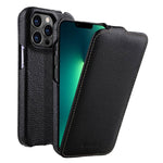 Custodia in vera pelle con apertura magnetica per iPhone
