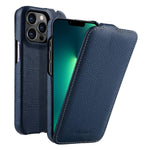 Custodia in vera pelle con apertura magnetica per iPhone