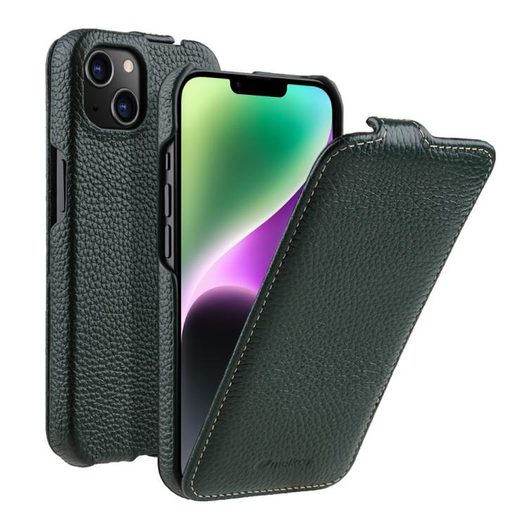 Custodia in vera pelle con apertura magnetica per iPhone