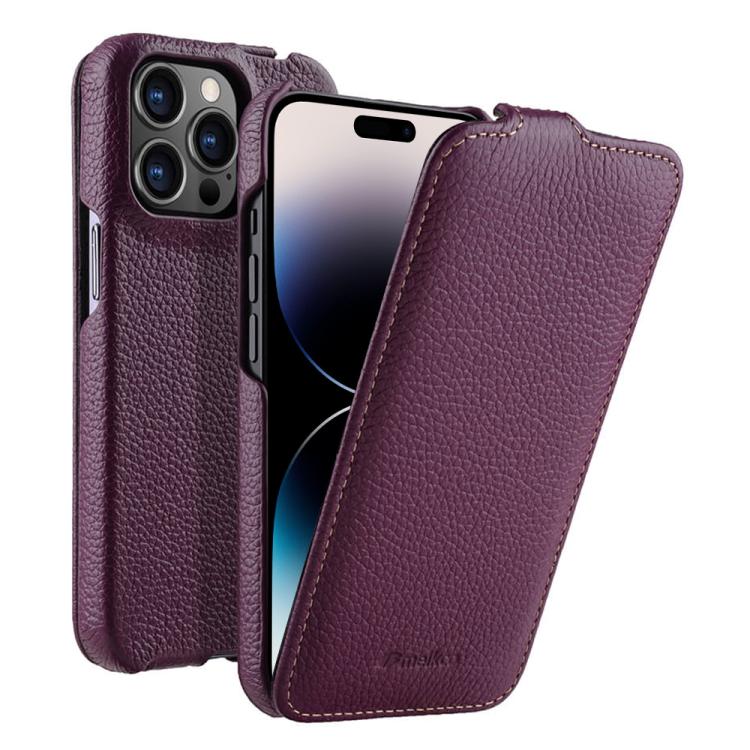 Custodia in vera pelle con apertura magnetica per iPhone