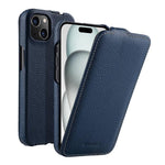 Custodia in vera pelle con apertura magnetica per iPhone