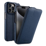Custodia in vera pelle con apertura magnetica per iPhone