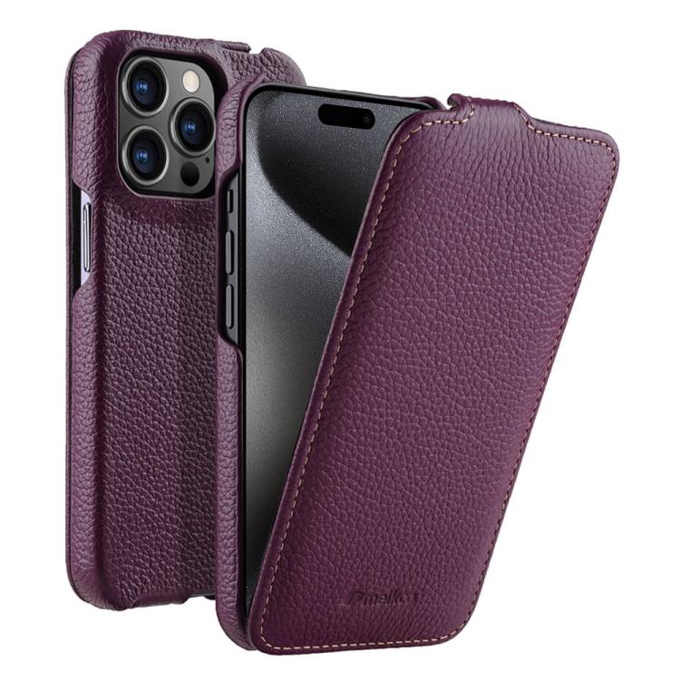Custodia in vera pelle con apertura magnetica per iPhone