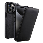 Custodia in vera pelle con apertura magnetica per iPhone