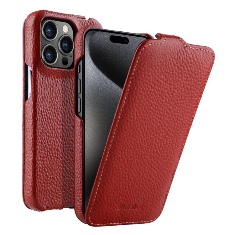 Custodia in vera pelle con apertura magnetica per iPhone