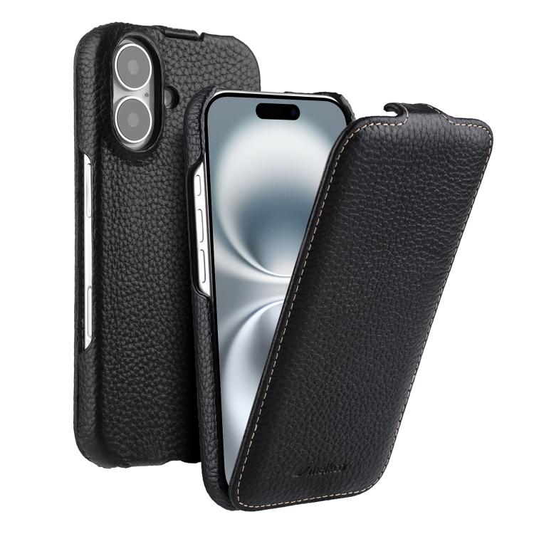 Custodia in vera pelle con apertura magnetica per iPhone