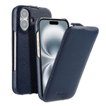 Custodia in vera pelle con apertura magnetica per iPhone