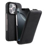 Custodia in vera pelle con apertura magnetica per iPhone