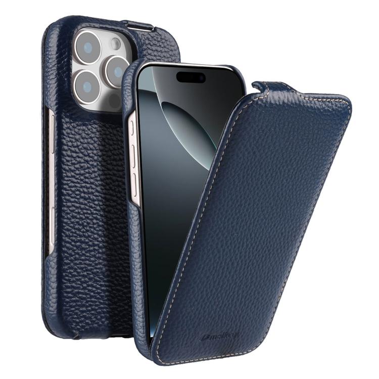 Custodia in vera pelle con apertura magnetica per iPhone