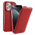 Custodia in vera pelle con apertura magnetica per iPhone