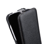Custodia in vera pelle con apertura magnetica per iPhone