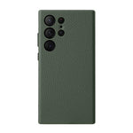 Custodia in vera pelle con texture litchi e cornice metallica per Samsung Galaxy