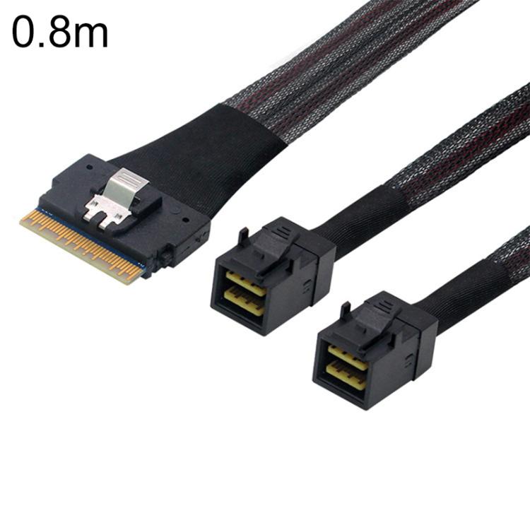 Cavo SlimSAS SFF-86548X a 2 x SFF-86434X 0,5-0,8m