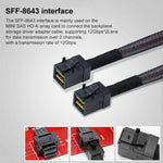 Cavo SlimSAS SFF-86548X a 2 x SFF-86434X 0,5-0,8m